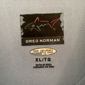 Men’s Golf Shirt. Greg Norman brand. Torrey Pines embroidered logo.